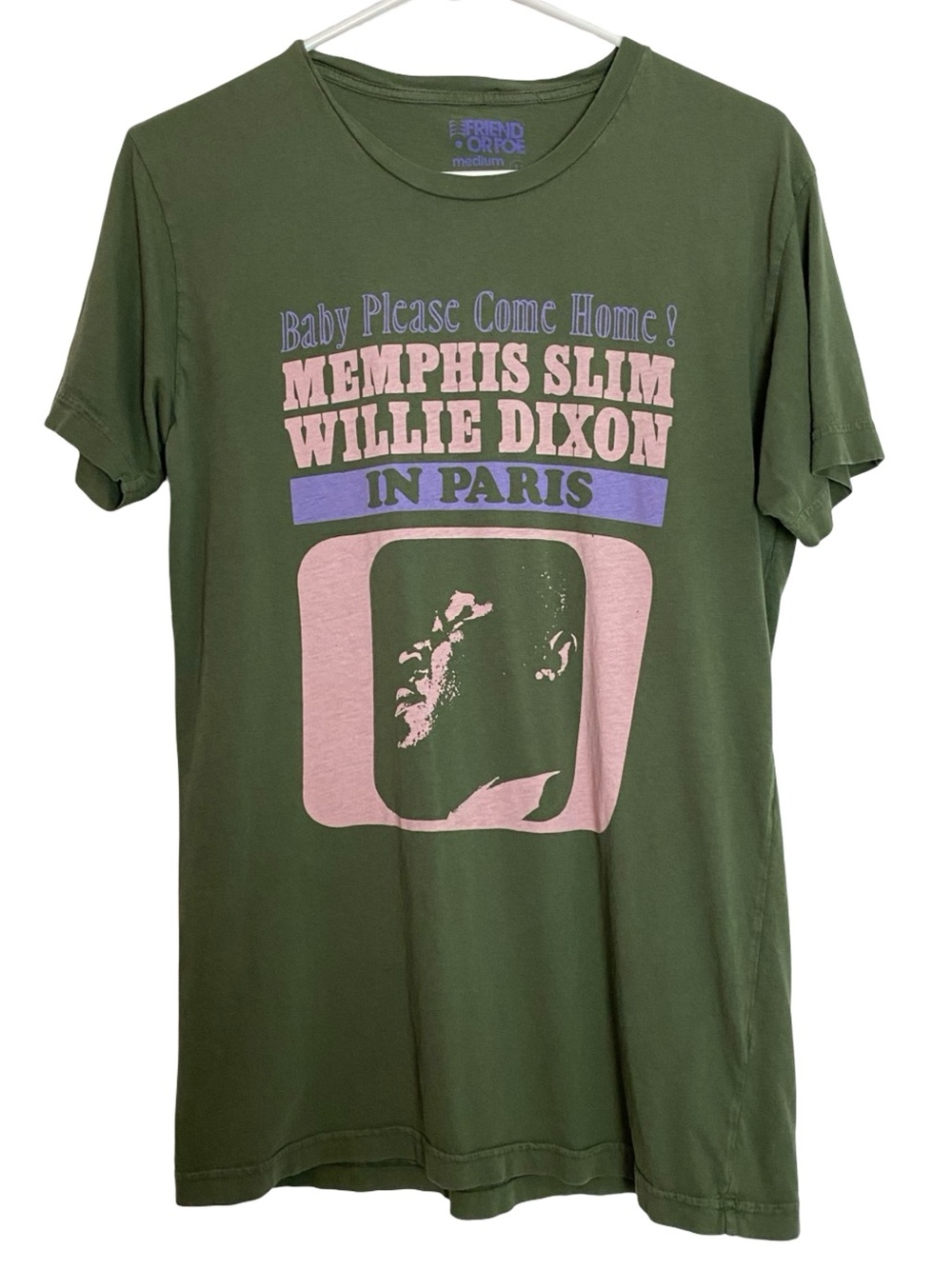 Memphis Slim Willie Dixon Band Tee Tshirt Mens Unisex Size Medium